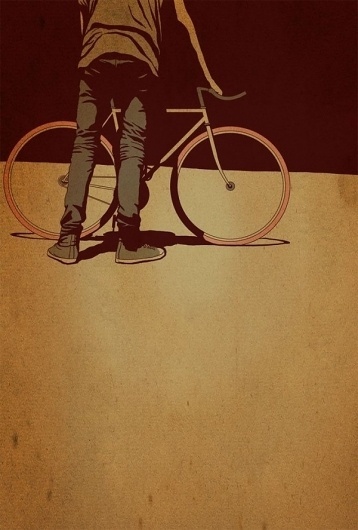 Adams Carvalho Illustrations | #bicycle #vintage #grungy