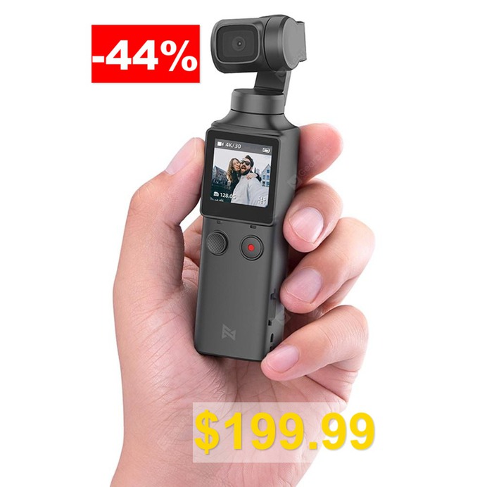 FIMI #PALM #3-Axis #4K #HD #Handheld #Gimbal #Camera #Pocket #Stabilizer #128° #Super #Wide #Angle #Anti-shake #Shoot #Smart #Track #Built-in #Wi-Fi #Bluetooth #Remote #Control #( #Xiaomi #Ecosystem #Product #) #- #BLACK