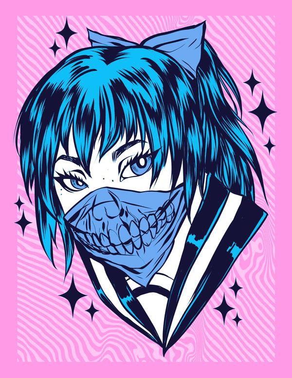 Skull Girl by PeregrineJazmin
