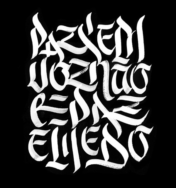Paz sem voz - Poster #typography #lettering #hand-lettering