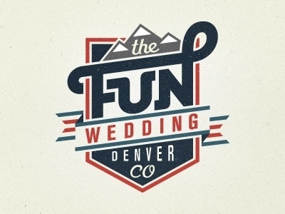 Dribbble - The Fun Wedding by Mackey Saturday #type #logo