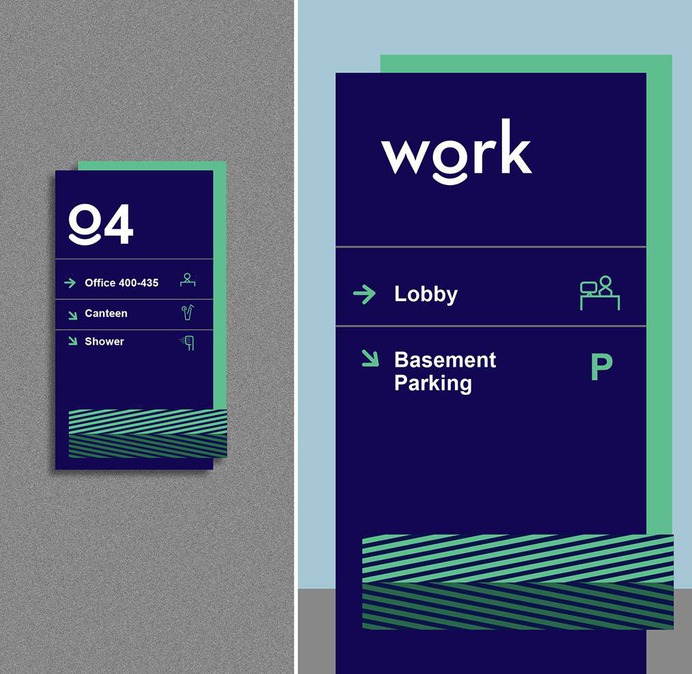 Wayfinding | Signage | Sign | Design | 办公室标识牌
