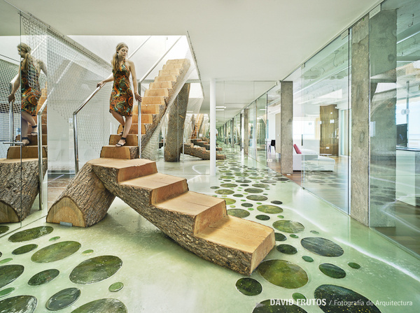 Amazing Tree Staircase in the Tuning House by David Frutos Architecture #staircase #architecture #house #tree