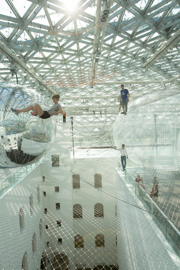 CJWHO ™ (Tomás Saraceno | in orbit Suspended more than 25...) #installation #design #interiors #photography #architecture #art