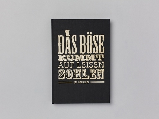 Das Böse kommt auf leisen Sohlen #editorial #typography