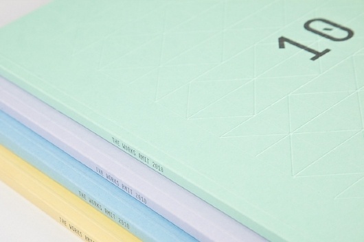 The Works Book - Samantha Ziino #emboss #print #design #graphic #book #colour #typography