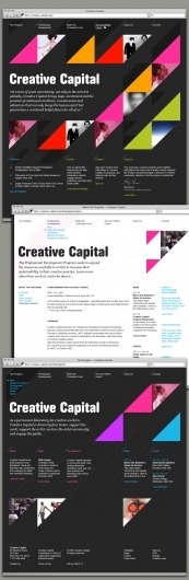 Creative Capital Website — Work — AREA 17 #design #web
