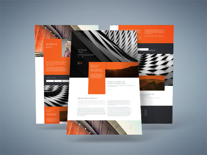 Trans : Free Dark One page PSD template