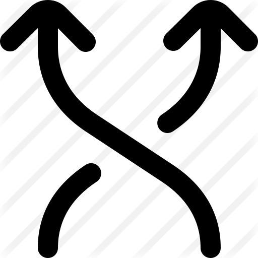 See more icon inspiration related to random, shapes and symbols, changing, crossing, exchange, multimedia option, shuffle, change, symbols, road and arrows on Flaticon.