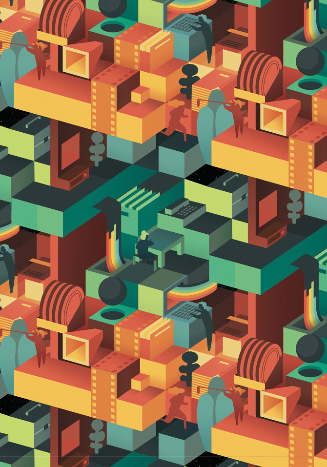 29th Cinema Jove Film Fest - Casmic Lab / diseño gráfico / graphic design #vector #design #illustration #art #painting