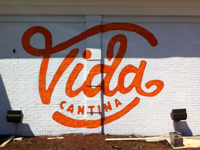 Vida Cantina – Wall Painting #inspiration #lettering #painting #typography