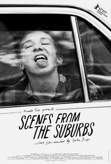 Pitchfork: Watch: Trailer for Arcade Fire/Spike Jonze Film #blackwhite #poster #music #movies #typography