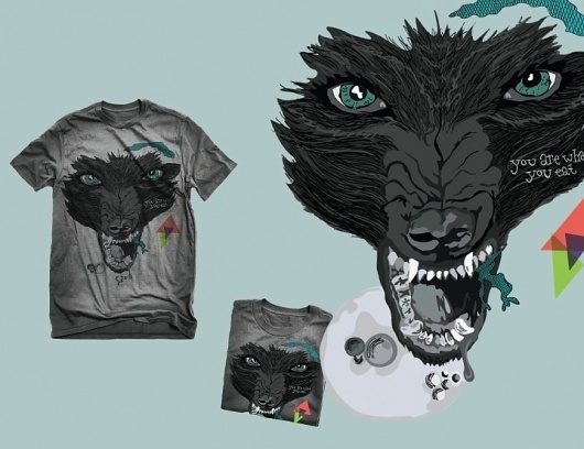 HOPE LITTLE ILLUSTRATION + DESIGN #illustration #vector #wolf