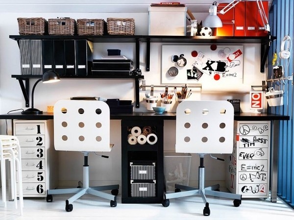 (via Teen Workspaces) #modern #furniture #desk #ikea #workspace