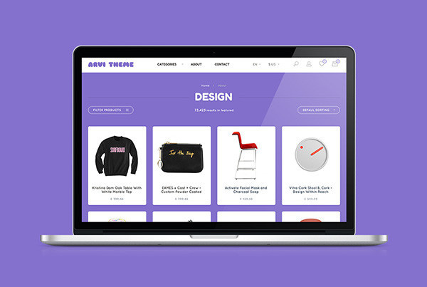 Arvi. Free PSD on Behance #flat #psd #free #portfolio #store #blog