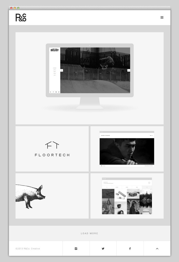 R&Co. #website #layout #design #web