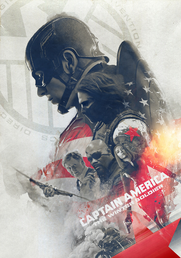 Captain America: The Winter Soldier' Tribute Poster #america #illustration #captain #poster