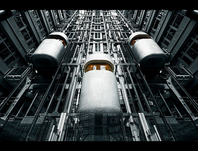 Ludwig Erhard Haus by Ralf Wendrich #erhard #ludwig #haus #modern #ralf #futuristic #future #photography #architecture #elevator #wendrich