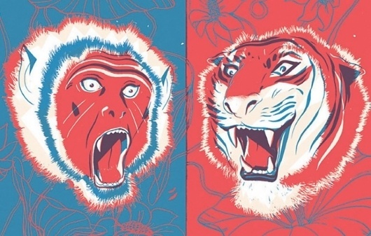2agenten - agentur für illustration #print #illustration #monkey #tiger
