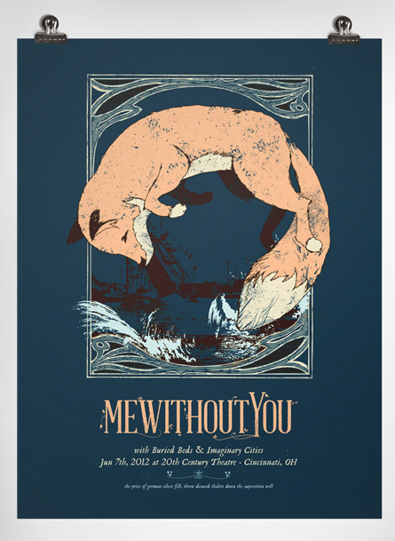 Charlie Wagers #print #fox #mewithoutyou #poster