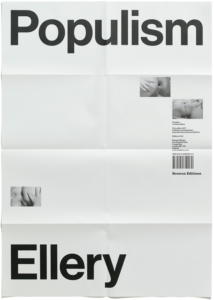 Folded Populism Poster by Jonathan Ellery, Published by Browns Editions