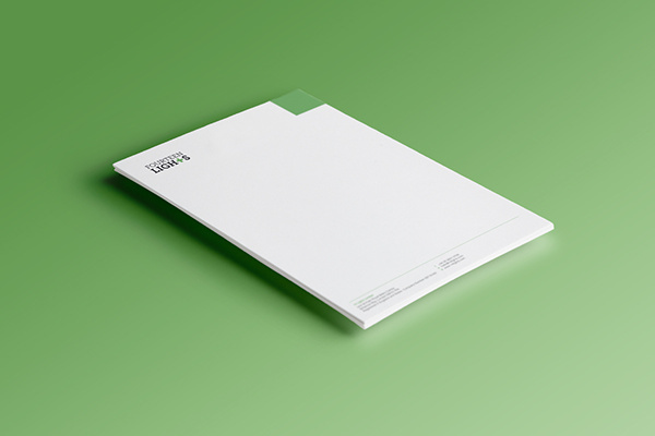 Letterhead of 14 lights.