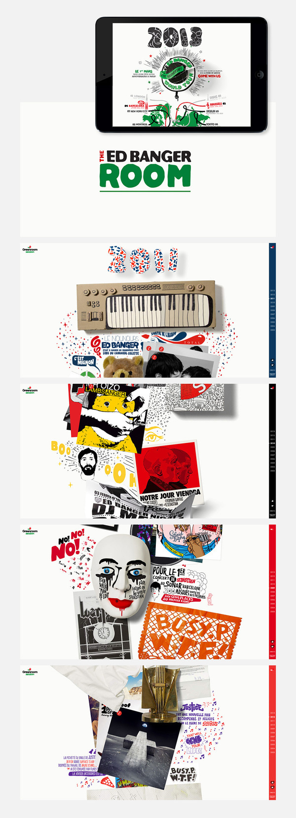 Martin Silvestre Ed Banger #illustration #layout #edbanger #webiste