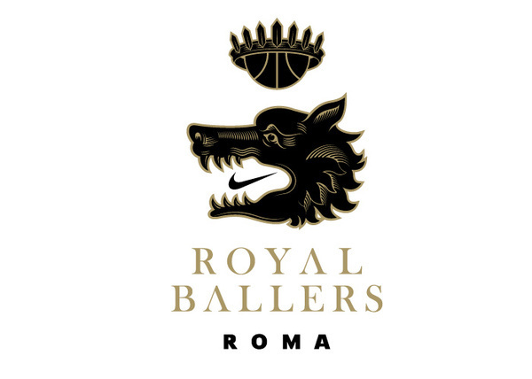 Nike xe2x80xa0 Royal Ballers #illustration #logo #nike #wolf #royal #basketball #roma #basket #luca #zamoc #ballers #sartoria