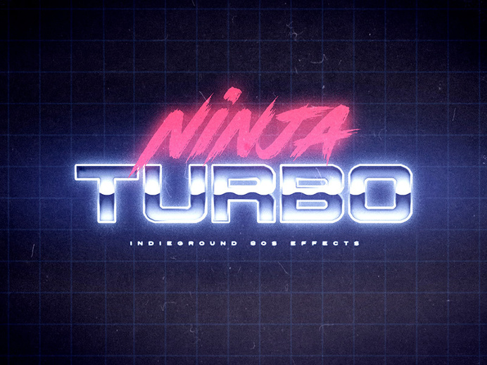 80's Text Effects for Photoshop on Behance
