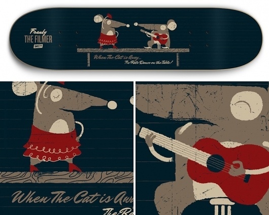 Sweet Skateboards *NEW* - Albin Holmqvist / hello@albinholmqvist.com / +46 (0)72 72 24 900 #skateboard #type #illustration