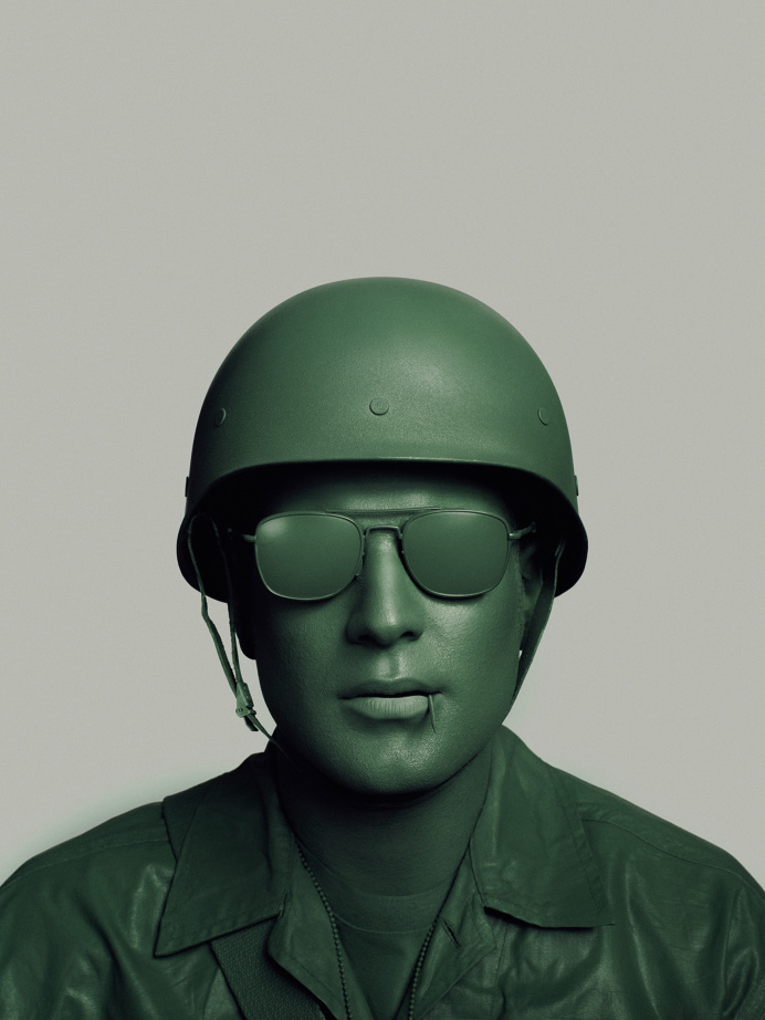 Uniform greeen soldier portrait photography by John Keatley design mindsparkle mag