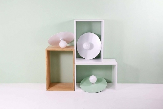 Flachmann | Stilsucht #interior #design #minimal #disc #light #pastel