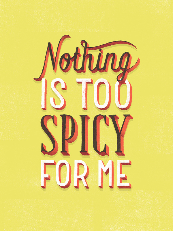 Typography inspiration example #47: Spicy_color_web #typography