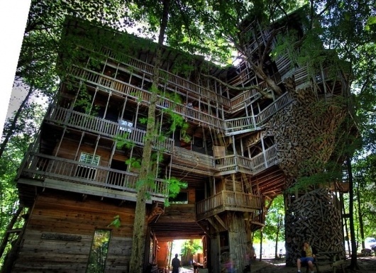 All That Is Interesting - The World's Tallest Treehouse #amazing #architecture #treehouse