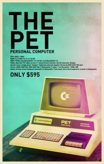 Commodore_PET_by_Hajdarevic.jpg (JPEG-bild, 400x629 pixlar) #computer #graphic #retro #the #commodore #personal #pet