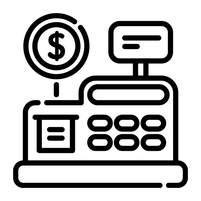 See more icon inspiration related to cashbox, payment, shop, commerce and shopping, store, commerce, shopping and business on Flaticon.