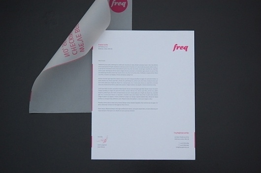 Freq Nightclub on the Behance Network #pink #freq #identity #branding