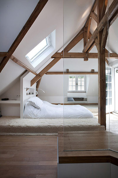 CJWHO ™ (Olivier Chabaud | Bedroom A renovation of a...) #paris #loft #white #france #design #interiors #architecture #luxury