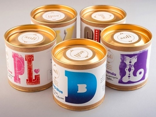 Sofi Bath Bombs | Lovely Package #white #tins #packaging #gold #blue #typography