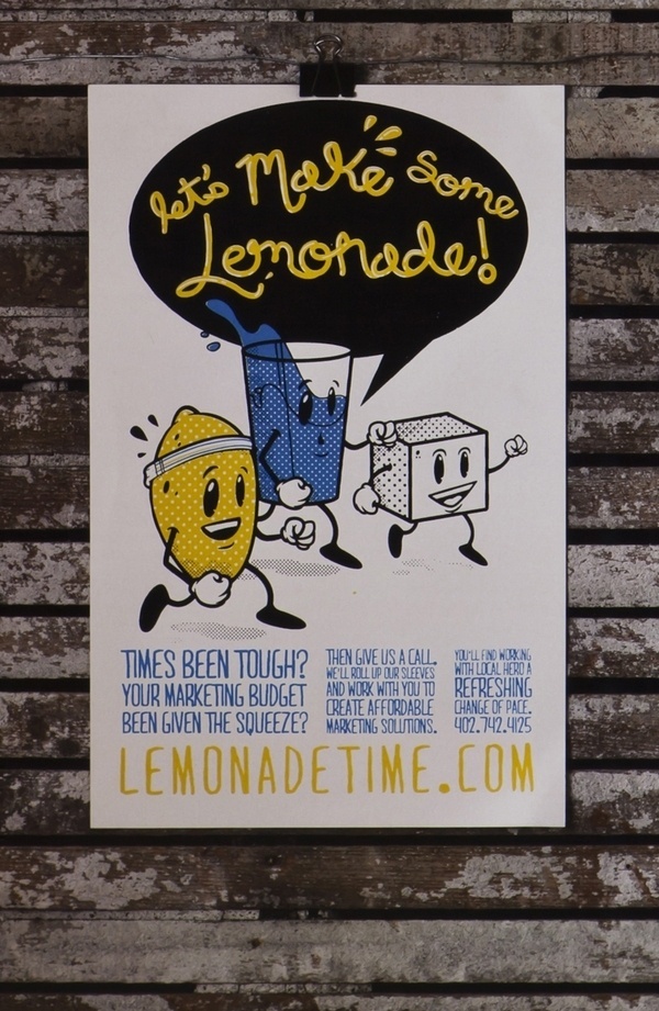 Lemonade Time on the Behance Network #screen #illustration #print #poster