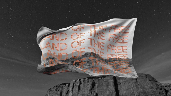 Flags of America Design - Mindsparkle Mag Anjela Freyja designed Flags of America. When migrants venture through the desert in hopes to arrive to America, they do out of desperation and the necessity for health and refuge. #logo #packaging #identity #branding #design #color #photography #graphic #design #gallery #blog #project #mindsparkle #mag #beautiful #portfolio #designer