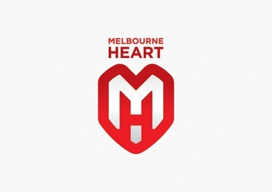 Melbourne Heart Football Club on the Behance Network #brand #mhfc #soccer