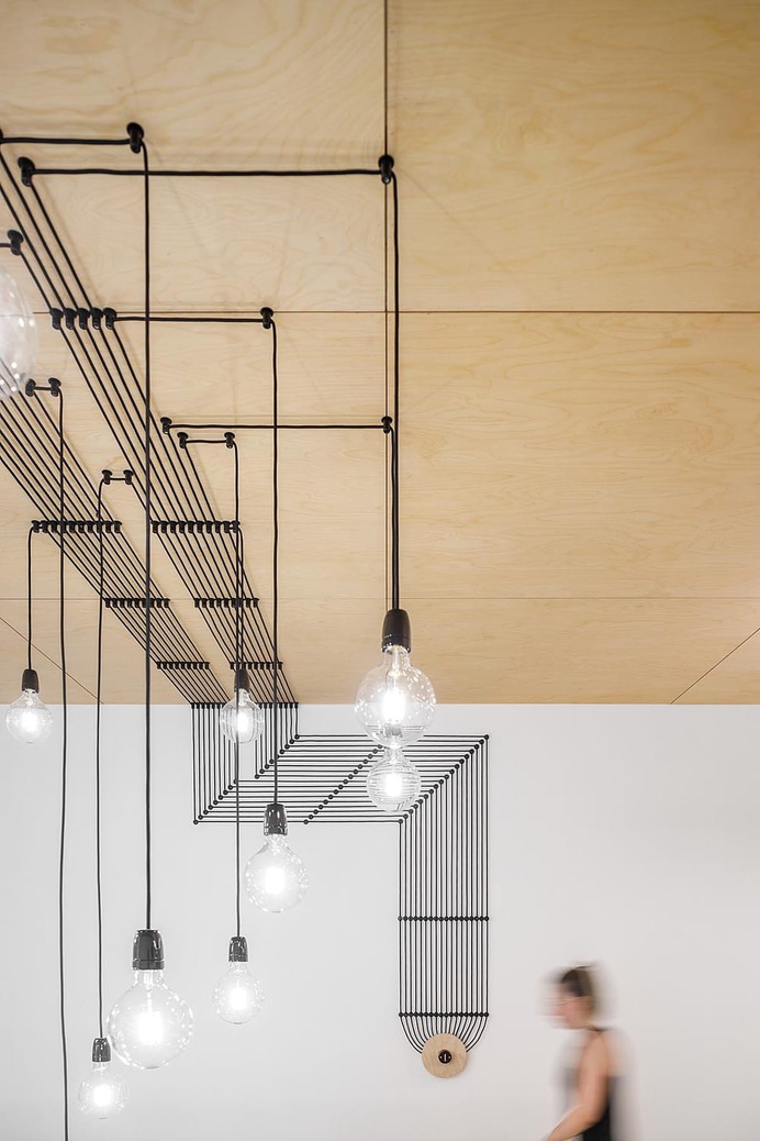 industrial style pendant lamp by Stu.dere Architect