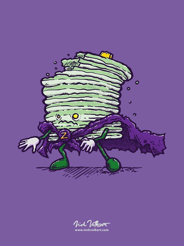 The hero Captain Pancake has become one of the undead!