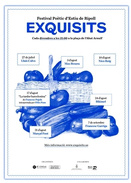 Exquisits 2012, Festival Poètic d'Estiu de Ripoll | Ohhh.ws #padilla #festival #design #vegetables #poetry #blue
