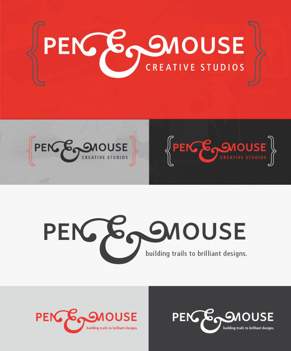 Pen&Mouse - Personal Branding #logo #identity #contrast #typography