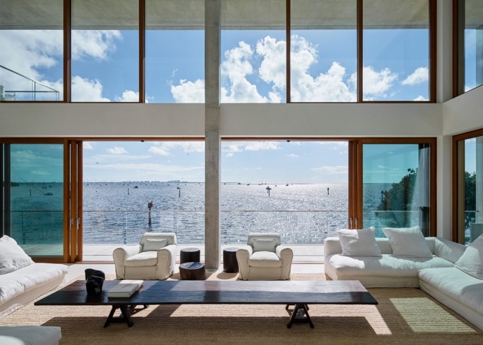 Amazing landscape #house #dream #sea #landscape #architecture #modern #blue #white #summer