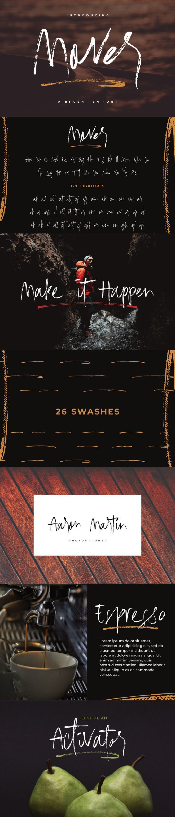 Mover - Free Fonts Download Fontjedi