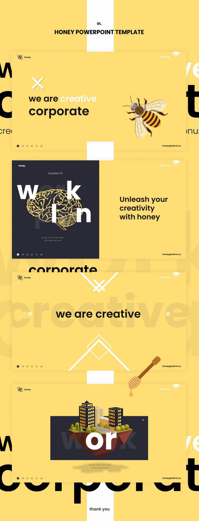 Honey Powerpoint Template