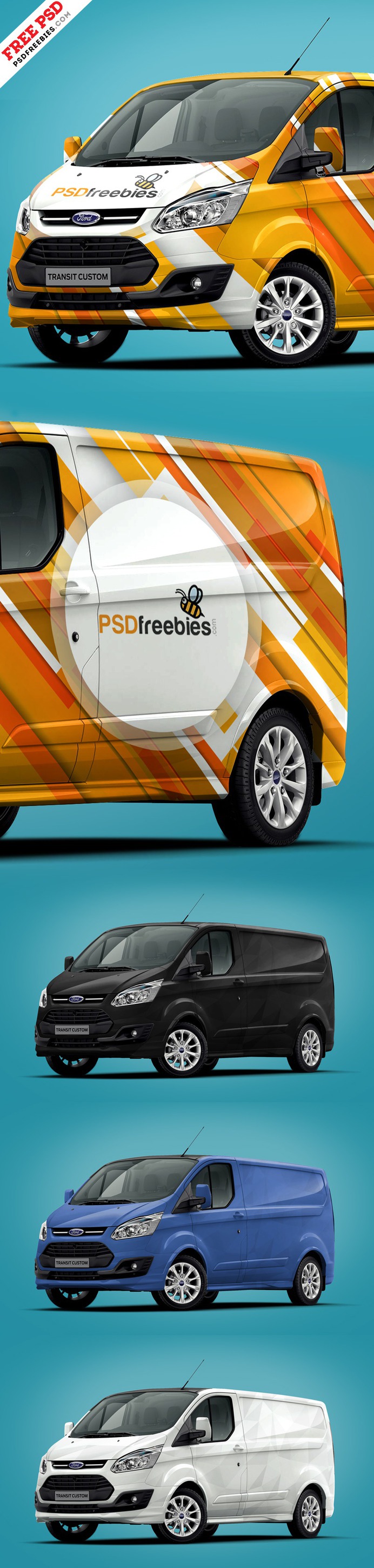 Ford Van Mockup PSD Template